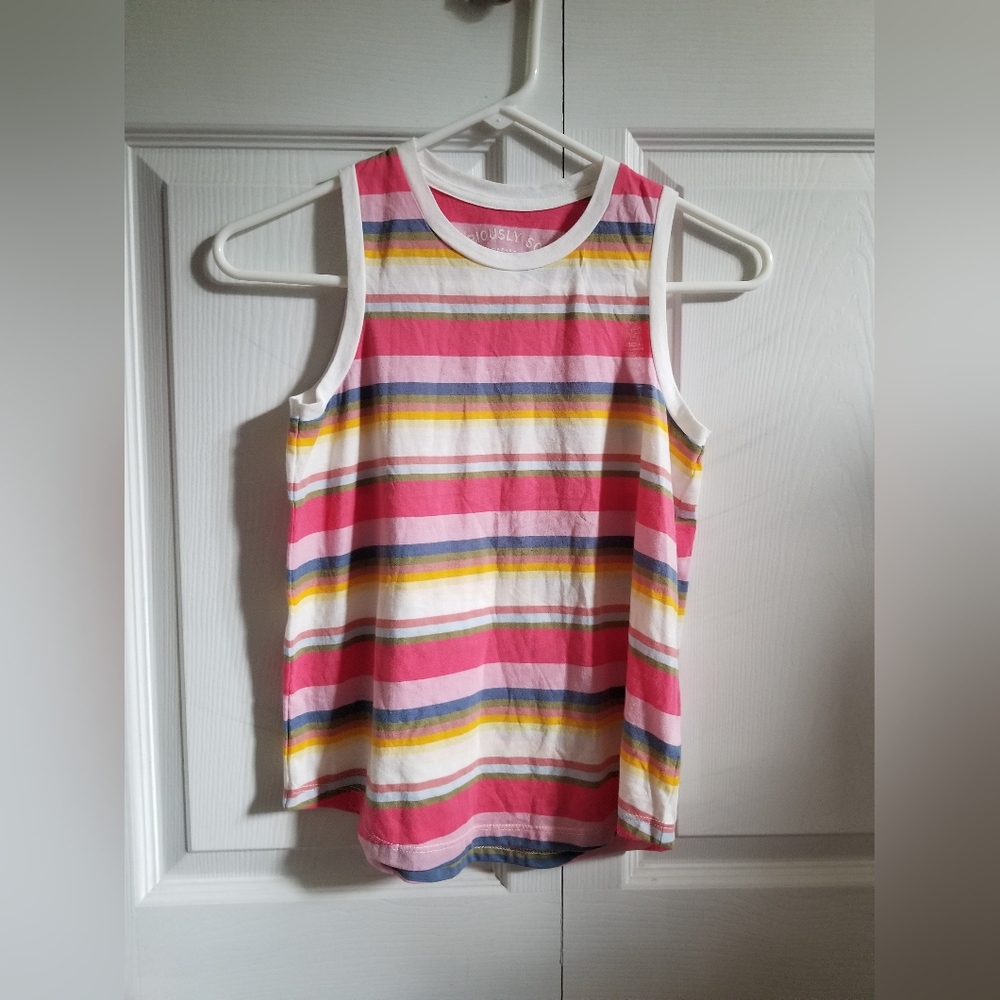 Aeropostale Women's Tank Top XS Seriously Soft Colorful Striped New *CLEARANCE*